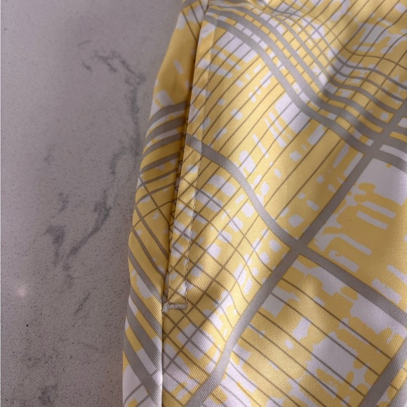 Greg Norman Collection Gold Mini A-Line Skirt Cocktail - Picture 4 of 9